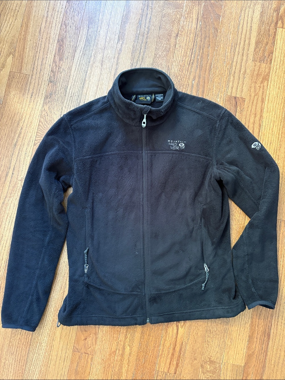 Women’s Mountain Hardwear Black Lightweight Full-Zip Fleece Jacket medium